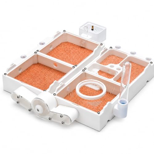 StackCore Stackable Series - White Habitat Combo (Flat Ant Nest) with Starter Tool Kit - size: White Habitat Combo