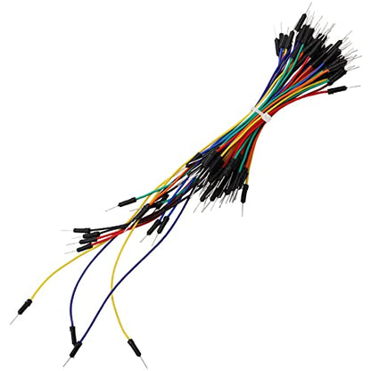 840Pcs Jumper Wire Kit Solderless Flexible Breadboard 14 Lengths Assorted Preformed Breadboard with 65Pcs Breadboard Jumper Wires, Tweezers & Plastic Box - style: 840Pcs+Jumper Wires