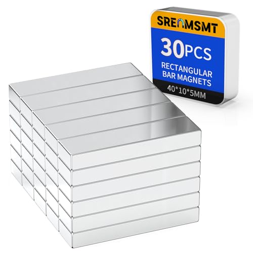 Powerful Neodymium Bar Magnets, 30 Pack Heavy Duty Magnet, 40x10x5mm - size: 40x10x5 mm, style: 30 Pack