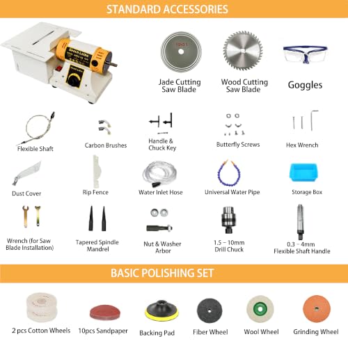 Lapidary Saw Machine for Crafts Multifunctional Lapidary Equipment 750W
