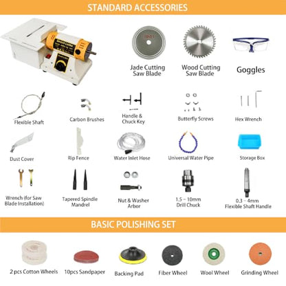 Lapidary Saw Machine for Crafts Multifunctional Lapidary Equipment 750W