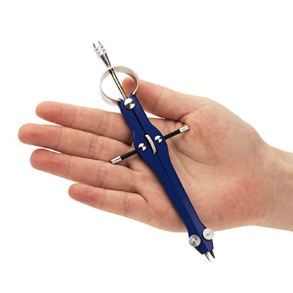Mr. Pen- Professional Compass for Geometry, Extra Lead - color: Blue