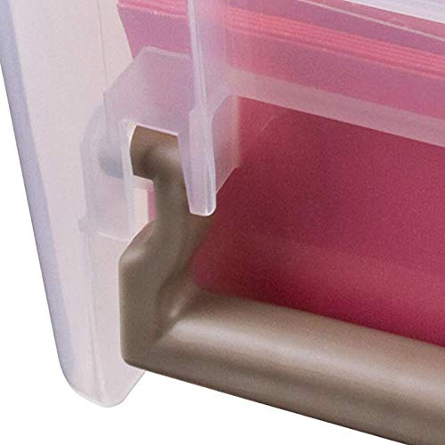 ArtBin Semi Satchel Craft Organizer with 3 Dividers, Clear - color: Gold