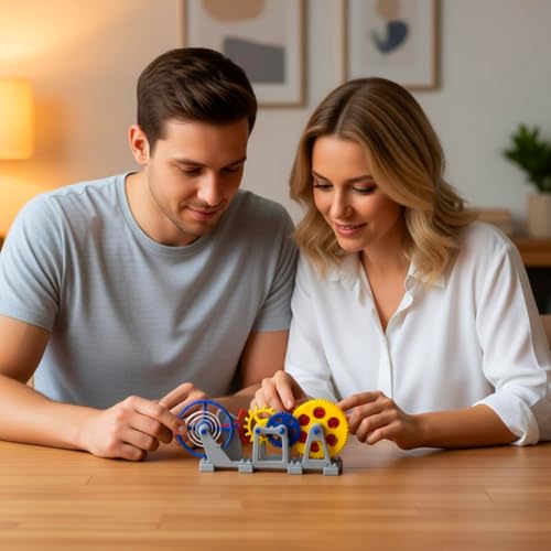 MagicTech 3D Printing Making Tourbillon Escapement Structure Clock Imitation Movement Model Wind-up by Toy Models JY09 - size: 9.84 x 1.57 x 3.93 Inch