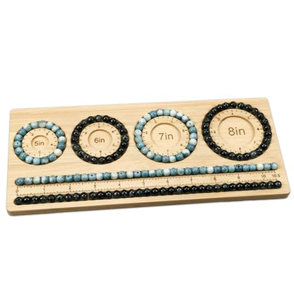 Petoysoso Bead Boards for Jewelry Making, Bamboo Beading Board for Bracelet, Bracelet Bead Board,Jewelry Making Supplies,Beading Tray - size: Bracelet-S5