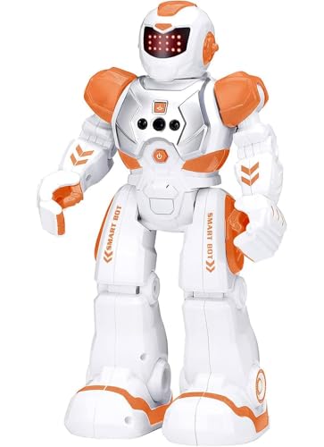 KingsDragon Robots Toy for Kids, RC Robot Gesture Sensing Smart Toy - color: Orange