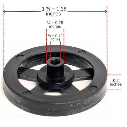 MINISCIENCE.COM 100 Plastic Front Wheels with 50 1/8" Axle Rods – Educational Robotics & Mechanical Kit (100 Wheels + 50 Axles Set)