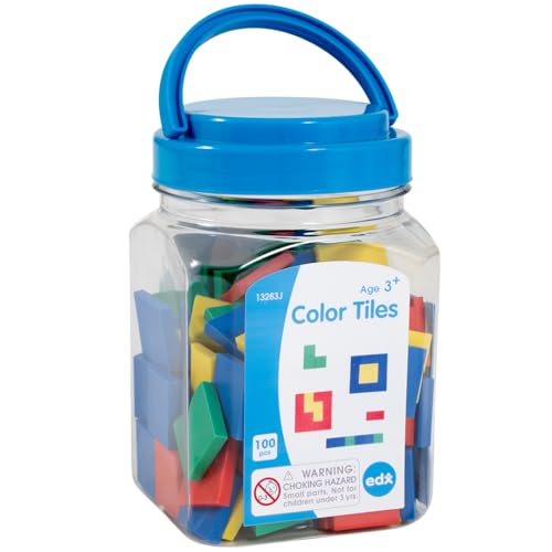 edxeducation Color Tiles, Set of 100, Mini Jar