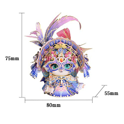 MU 3D Metal Puzzle for Adult Romeo and Juliet Masque Cat Figures Model Assembling, Metal Model Kits Miniature Building, Brain Teaser Love Gift Home Decor - style: Juliet Masque Cat