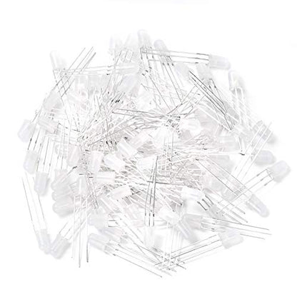 CHANZON 100 pcs 5mm Red & Blue Diffused LED Diode Lights Common Cathode - color: F) Red & Blue (Cc) (100pcs)