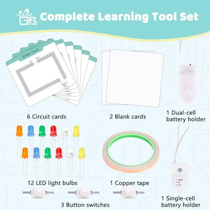 GiftAmaz Paper Circuits Kit for Kids, Child-Friendly Paper Circuit Board - style: Paper Circuits Kit