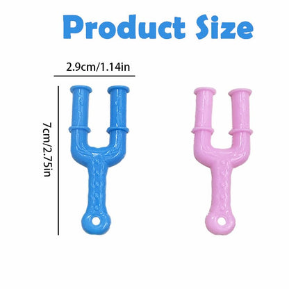 GOUBIANCEN 10 Pcs Y-Shaped Mini Loom Tool,Essential Rubberband Bracelet Making Kit, Professional Plastic Slingshot Hook for Rubber Band Bracelet and Necklace Crafting, DIY Jewelry Making Weaving Tool
