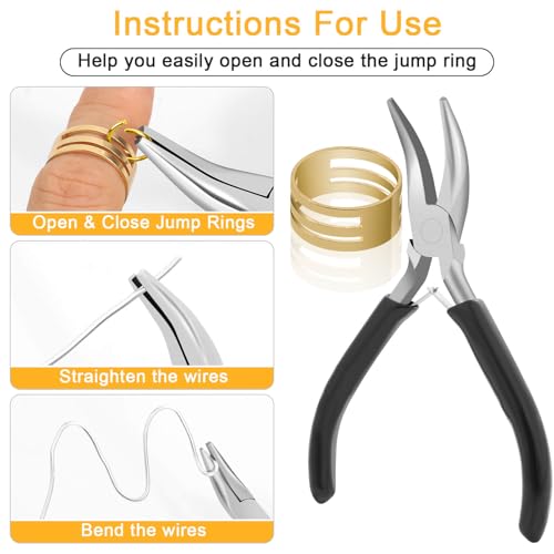 Anezus 1200PCS Jump Rings for Jewelry Making Kit, Gold, Jewelry Making Supplies and Necklace Repair, Modern Style, Small Size, Not Foldable - color: Gold