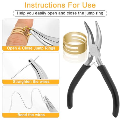 Anezus 1200PCS Jump Rings for Jewelry Making Kit, Gold, Jewelry Making Supplies and Necklace Repair, Modern Style, Small Size, Not Foldable - color: Gold