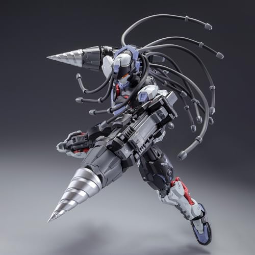 Pipigirl 1:10 Plastic Assembly Action Figures Kits, Boxer Baki and Sparring Robot, 8.2 in Mecha Model, Easy to Assemble - color: Baki