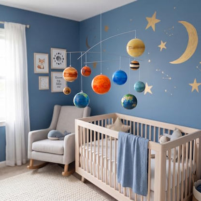 Hollowfly 3D Solar System Mobile Kit Vbs Hanging Planets Outer Space Decor