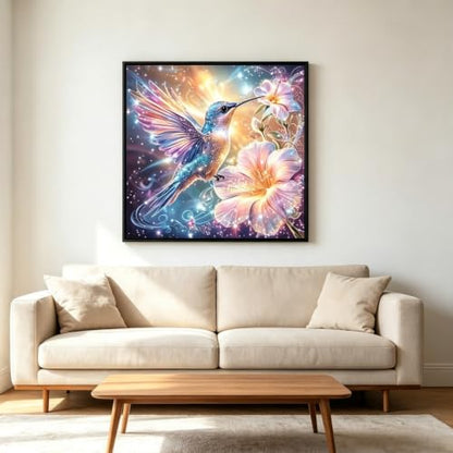 Diamond Art Kits for Adults,Hummingbird Flower Diamond Painting Kit - color: KM1241-1