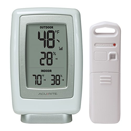 AcuRite (00611) Indoor/Outdoor Wireless Thermometer with Hygrometer - size: 1 x 3.5 x 5.5 inches