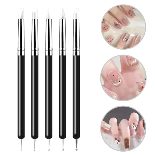 15 PCS Blue Clay Sculpting Tools Set, Professional Silicone Brushes & Dotting Tools Kit for Polymer Clay, Air Dry Clay, Pottery, Modeling & Crafting for Adult-Black - color: 15Pcs-Black