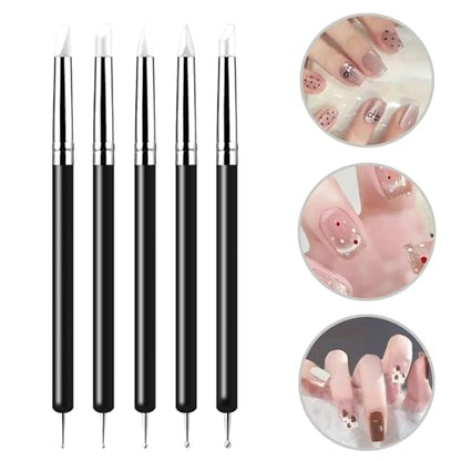 15 PCS Blue Clay Sculpting Tools Set, Professional Silicone Brushes & Dotting Tools Kit for Polymer Clay, Air Dry Clay, Pottery, Modeling & Crafting for Adult-Black - color: 15Pcs-Black