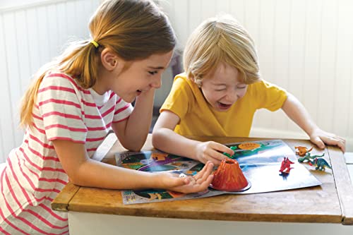 4M | STEAM Dinosaur World Exploration| Hands-On Science Kit with Dinosaur Figures & Fossil Experiments for Kids Ages 5+ - Educational Paleontology Toy Gift - style: Dinosaur World