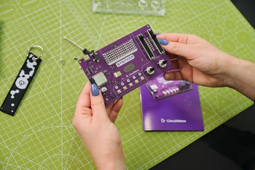 CircuitMess DIY Music Machine Kit | Build Your Own Synthesizer & Light Show | STEM Electronics Kit for Kids & Teens (Ages 9+) (Synthia 2.0)