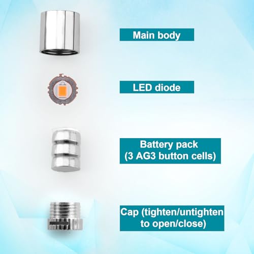 20pcs Mini Led Lights for Craft, Tiny Small Light with 30pcs Batteries - color: Warm White