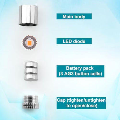 20pcs Mini Led Lights for Craft, Tiny Small Light with 30pcs Batteries - color: Warm White