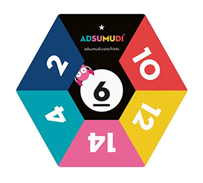 Evermade Adsumudi Math Game - The Monstrously Fun, Smart Game for Kids to Practice Multiplication, Division, Addition and Subtraction - Great for Kids Ages 8-12 - size: 5.5 x 5.5 x 1.13 inches