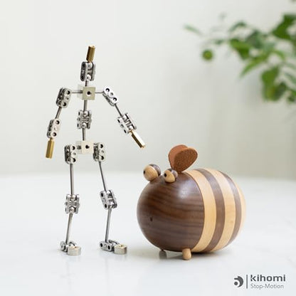 Studio Stop Motion Armature Kit - Feet Tie Down DIY Metal Puppet Figure Skeletons Easy Assembly for Animation Character Design & Creative Fun, Perfect for Stop Motion Animation (Silver, 6in) - size: 6in