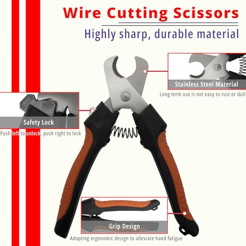 Solar Crimper Stripper Kit with 12 Connectors - color: Mc4-12set-with Stainless Steel Scissor