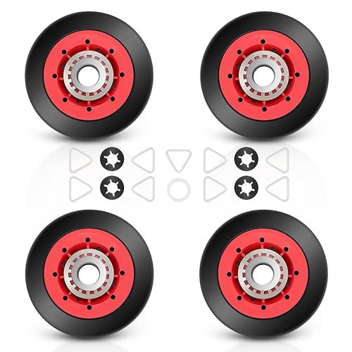 Dryer Repair Kit For Whirlpool WED8300SW0 WED8300SW1 WED8300SW2 - size: Drum Roller x 4Pcs