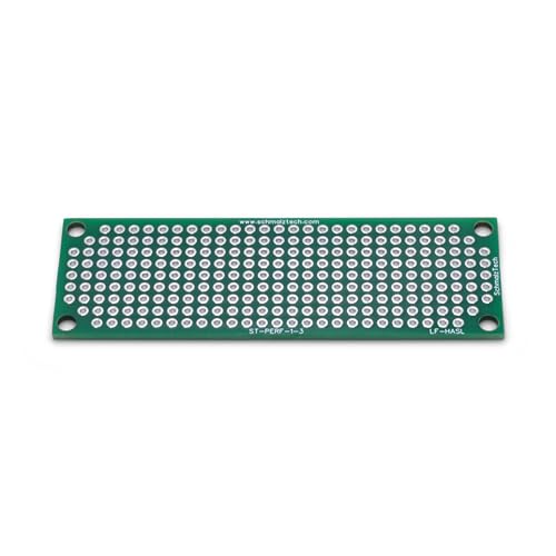 Double Sided LF HASL Perf Board, PCB Board, Electronic Circuit Board for DIY Prototype Circuit, FR4, Plated Through Hole Solder Prototype Board, ST-PERF-1-3 (1" x 3" - 2 Pack) - style: 1" x 3" - 2 Pack