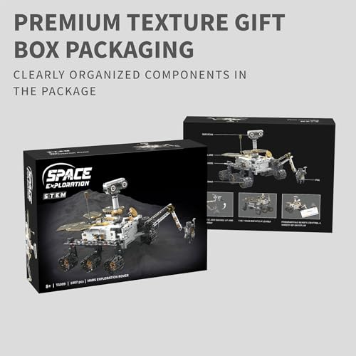 DOLIVE Remote & APP Controlled Mars Rover, STEM Building Set for Boys Ages 8-14, Space Toys for Kids Ages 8-12, Science Gift for Boys & Girls (1007 PCS)