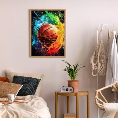 Basketball Diamond Art Kits for Adults, Diamond Painting Kits 12x16 in - color: Style 53