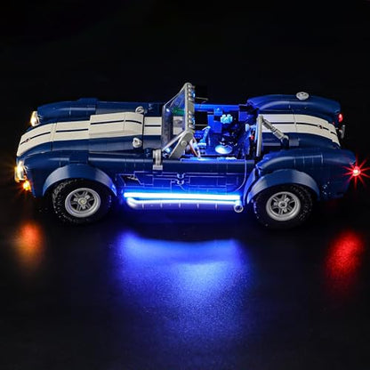 YEABRICKS LED Light for Lego-10357 Icons Shelby Cobra 427 S/C Building Blocks Model (Lego Set NOT Included)