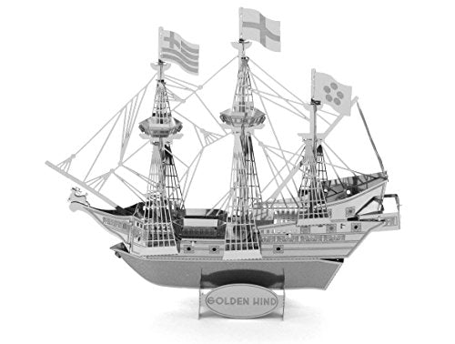 Metal Earth 3D Metal Model - Golden Hind Ship - color: Multicolored