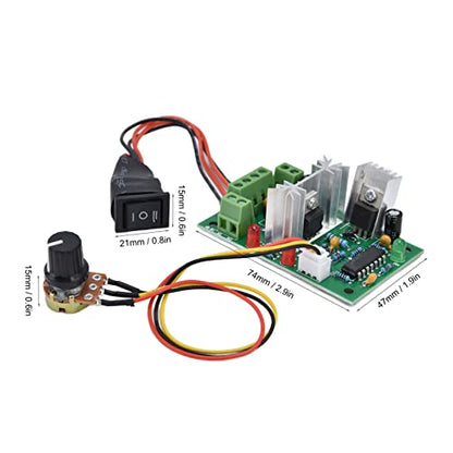 31ZY DC Brushed Motor, High Torque Low Noise High Speed PWM Control for DIY Robotics 12V 4000RPM with Speed Governor Metal Gear Pure Copper Coil 1 Pack - size: 12V4000RPM