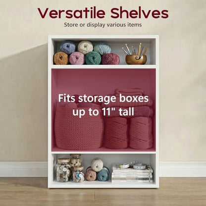 FIMELLO 15.8’’W*11’’D*23.6’’H Sewing Storage Cabinet Wall Mounted, Craft Storage Cabinet with Adjustable Shelf, Hobby Storage Cabinet, Craft Shelving for Sewing Organization, Display Shelf, White - size: 15.8’’W * 1pcs