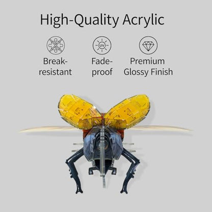 3D Acrylic Insect Puzzle DIY Bug Model Kit Animal STEM Gift - color: Hercules Beetle