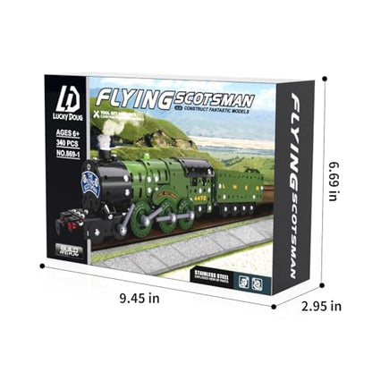 Lucky Doug STEM Building Projects Model Train Set Toys for Boys Kids 8 9 10 11 12 Years Old and Older - 340 PCS DIY Metal Building STEM Toys - style: 869-1