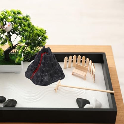 Garneck 10Pcs Simulation Volcano Toy Model - 3.14 Inch Realistic Mini Plastic Volcano Model Dinosaur World Scene Figurine Ornament for Science Experiments Fish Tank Aquarium Fairy Garden Landscape De