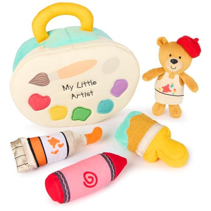 GUND Baby My Little Artist 5-Piece Sensory Plush Toy Playset for Babies - style: Artist Playset
