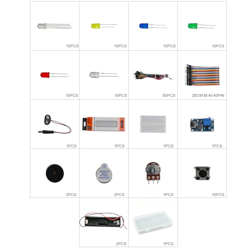 DIY Breadboard Starter Kit for Arduino, MT3608 Type-C Boost & Boards
