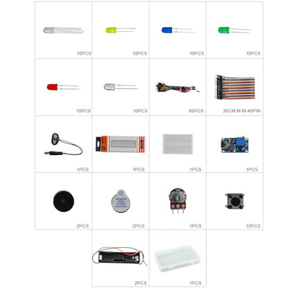 DIY Breadboard Starter Kit for Arduino, MT3608 Type-C Boost & Boards