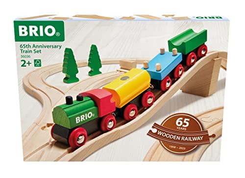 BRIO 65th Anniversary 32 Piece Classic Train Set + 50 Piece Special Track Pack