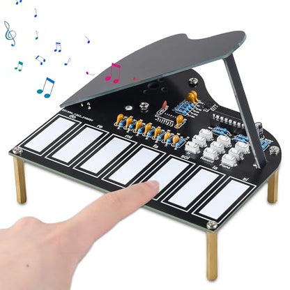 MIOYOOW 7-Key Electronic Piano Soldering Practice Kit for Teens & Students