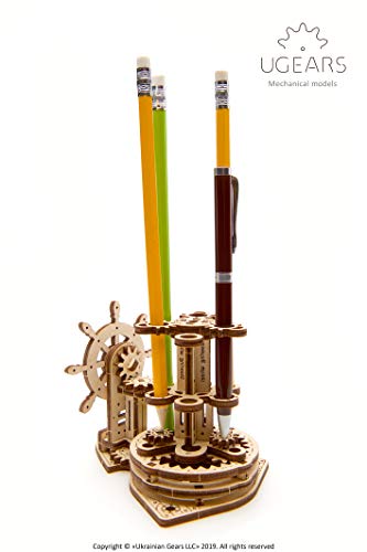 UGEARS Mechanical Wheel Organizer Model Set Educational Mechanical Model Kit with Moving Parts, STEM DIY for Adults and All Family 3D Wood Model Kit
