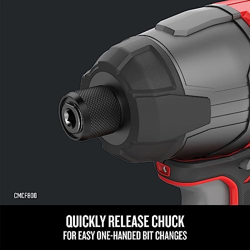 CRAFTSMAN V20 MAX Cordless Drill Driver and Impact Driver Set, Power Tool Set with 2 Batteries and Charger, LED Work Light, 2 Bits, Bag (CMCK200C2) - style: 2 Tool Combo Kit