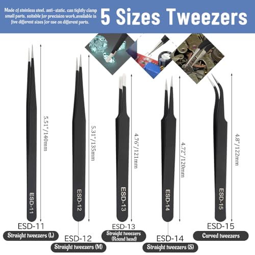 Bigstone 50 PCS Model Tools Kit Modeler Basic Tools Hobby Building Tools Craft Set for Cars, Airplanes, Buildings, Robots Gundam Plastic Models Building Repairing and Fixing